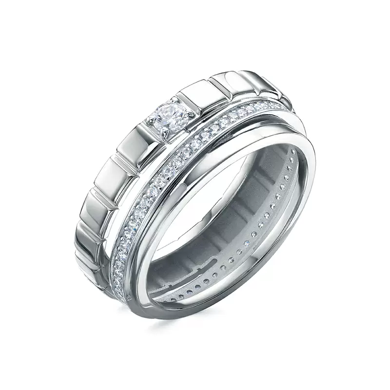 Кольцо дс1102025р серебро Шопард