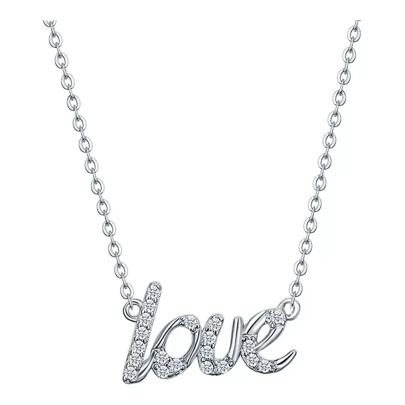 Колье LLN583 серебро LOVE