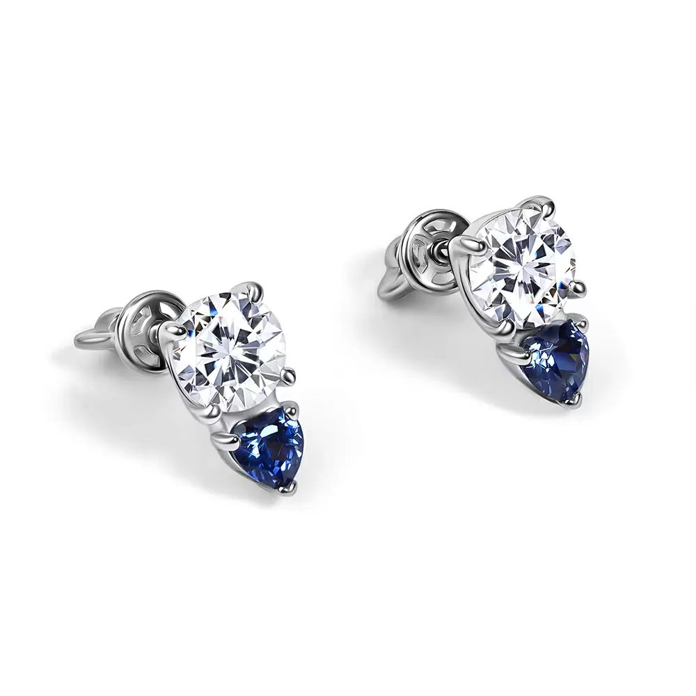 Серьги пусеты 02-5875.00ГХ-00 серебро