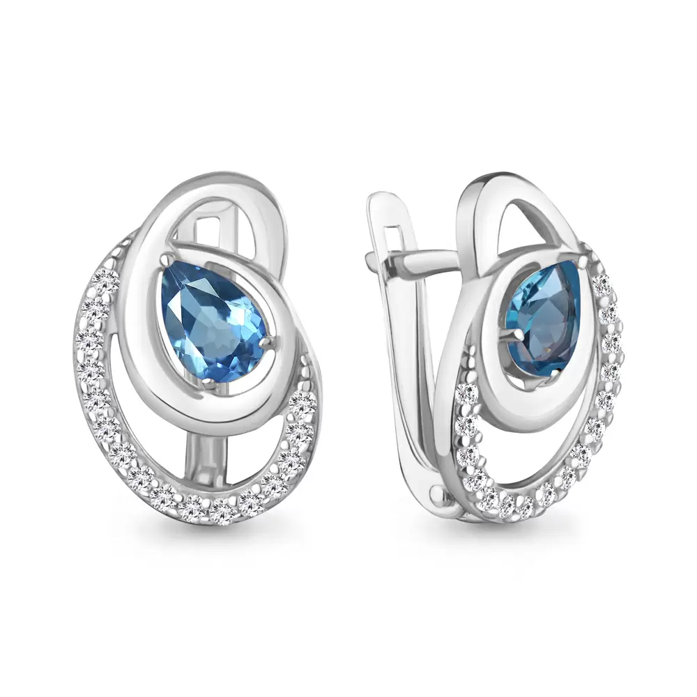 Серьги 45035405А.5 серебро