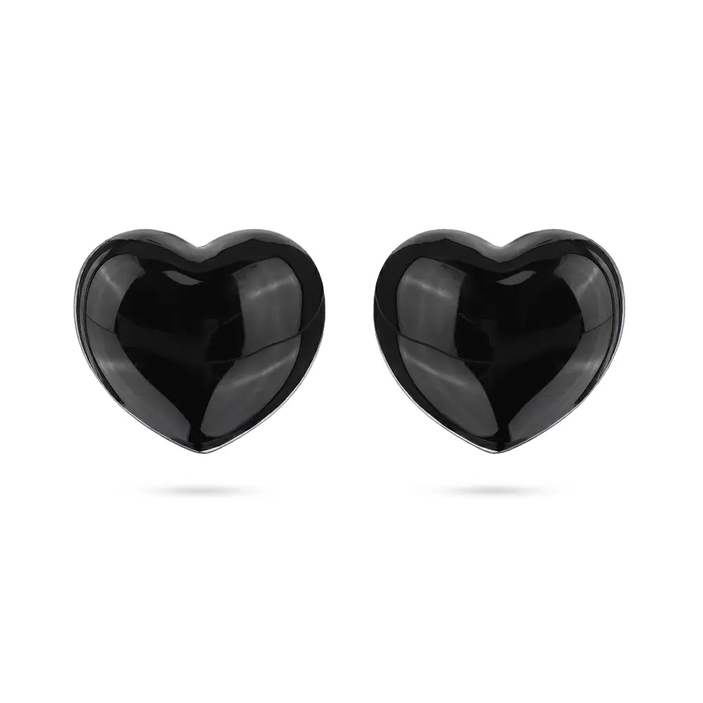 Серьги пусеты BS050306REB-00E бижутерный сплав сердцебиение