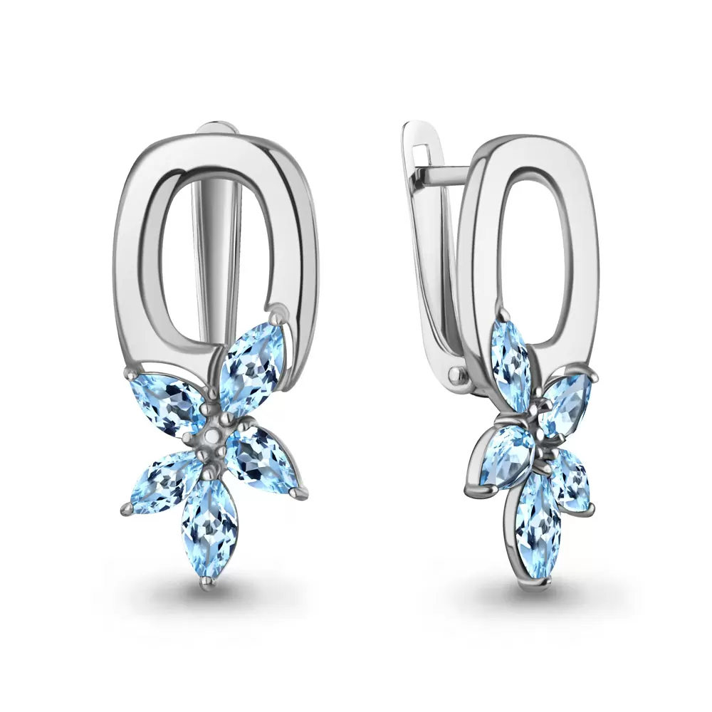 Серьги 45039505.5 серебро