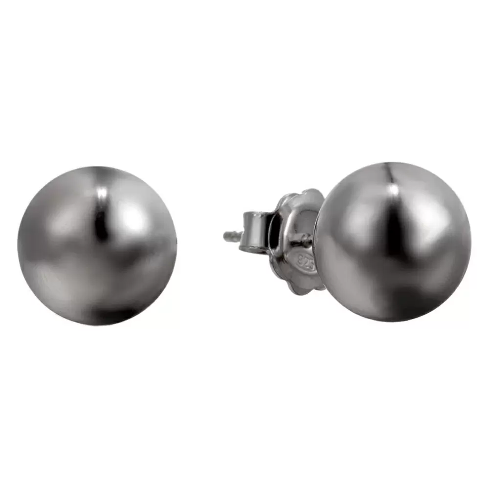 Серьги пусеты ISt406Eb-2246-10 серебро Шар