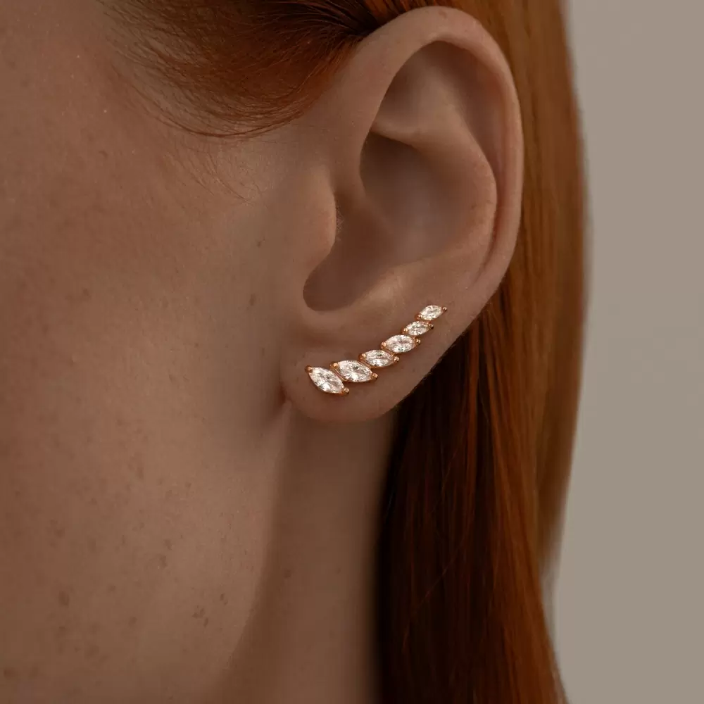 Серьги каффы 93020984 серебро