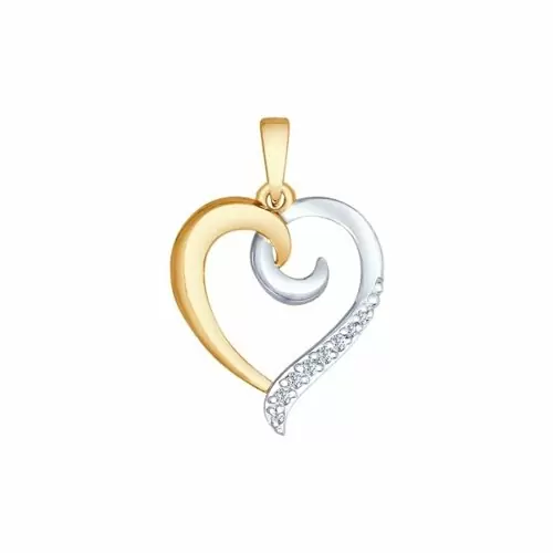 Подвеска 035084 золото Сердце_2