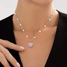 Колье 94071227 серебро Сердце_1