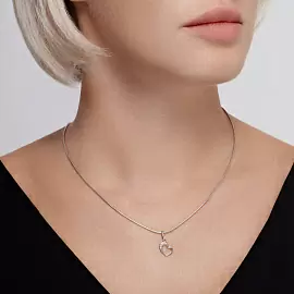 Подвеска 94032309 серебро Сердце_1