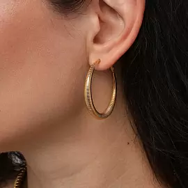 Серьги конго BS000035G-00E ювелирный сплав_1