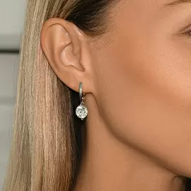 Серьги подвесные LLE10RK серебро_1