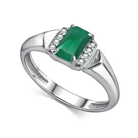 Кольцо один камень 01-4853.00АГ-00 серебро_0