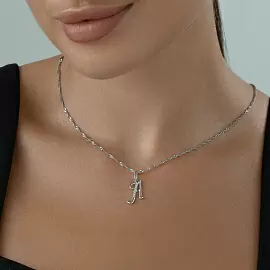 Подвеска буква 94031364 серебро Буква А_1
