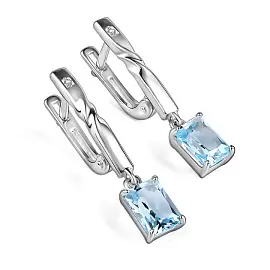 Серьги подвесные 02-4683.БРТБ-00 серебро_1