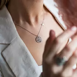 Колье 0320392-00875 серебро Ласточка_1