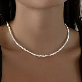 Колье чокер 94071069 серебро_1