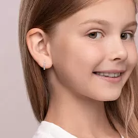 Серьги дорожка 026808 золото_1