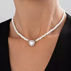 Колье 94071226 серебро Сердце_1