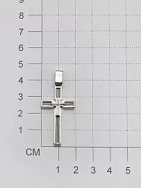 Крест декоративный 03-3169.00ЧБ-17 серебро_2