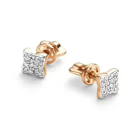 Серьги пусеты 26265-100 золото Луи Виттон_0
