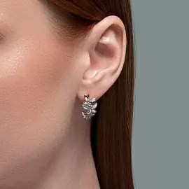 Серьги 92022930 серебро Бабочка_1