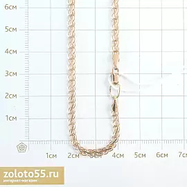 Цепь Кардинал.Ц050 золото Пустотелая_2