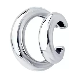 Серьги кафф 94170421 серебро_0