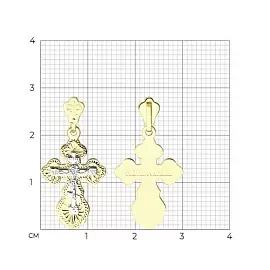 Крест христианский 121157-2 золото_1