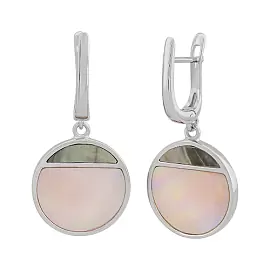 Серьги подвесные SE1627 серебро_1