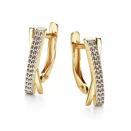 Серьги 26268-317 золото Дорожка_0