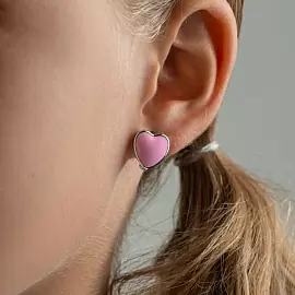 Серьги 94025647 серебро Единорог_1