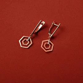 Серьги подвесные 500102-1102 золото_1