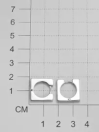 Серьги 02-3698.0000-00 серебро Квадрат_1