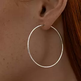 Серьги конго 94140049 серебро_1