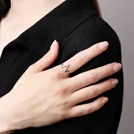 Кольцо фаланговое 0101494-00245 серебро Пульс_2