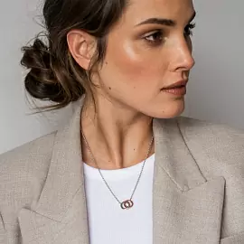 Колье 3822SR серебро Круг_1