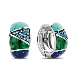 Серьги 7842TQ серебро_0