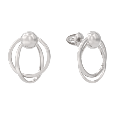 Серьги 1050272-00000 серебро