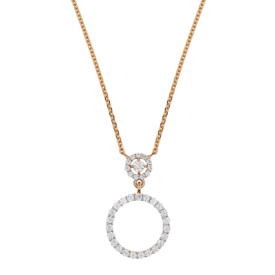 Колье 23890 золото Круг