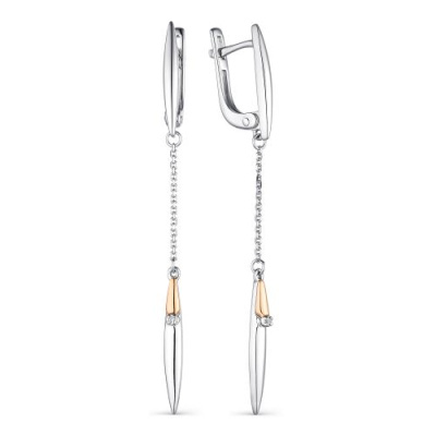 Серьги подвесные 02-1793.000Б-00 серебро