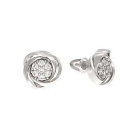 Серьги пусеты 1043322-01110 серебро