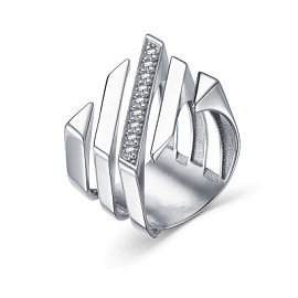 Кольцо К671-377 серебро