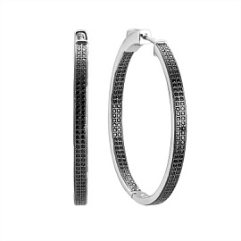 Серьги конго CZ-E02944-X-WB-X-X-B серебро Дорожка