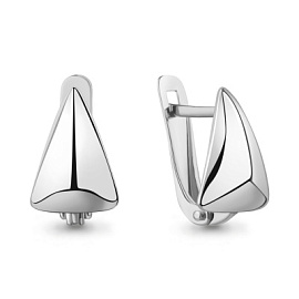Серьги 33156.5 серебро Треугольник