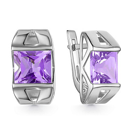 Серьги 2-932 ам серебро