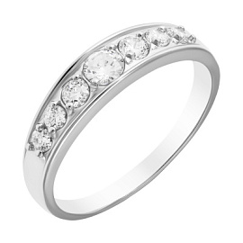 Кольцо дорожка к103007р  серебро