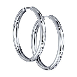 Серьги конго 94140064 серебро