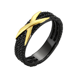 Кольцо SR-R01556-X-BL-X-X-X серебро Тиффани Х