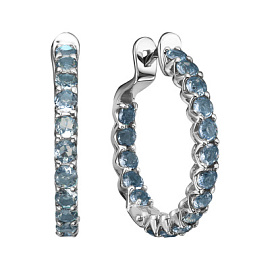 Серьги дорожка С-1241-6415-1 серебро Дорожка