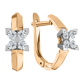 Серьги 08-258866 золото Цветок