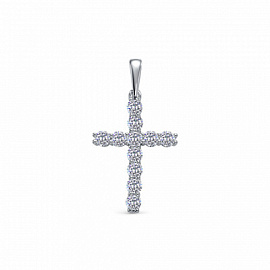 Крест декоративный ПДР1223В серебро