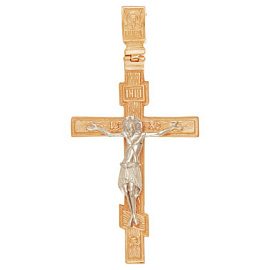 Крест христианский 308-1-359Р золото Полновесный